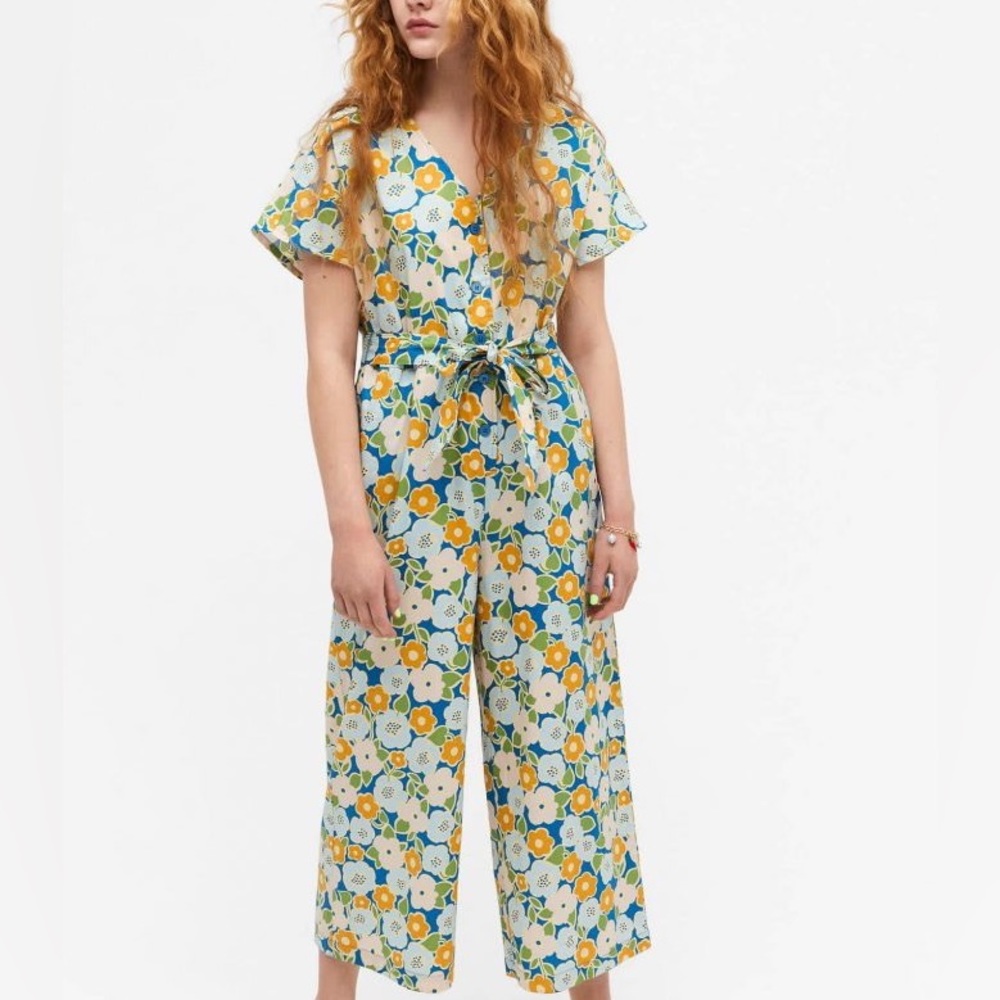 Monkl retro floral jumpsuit